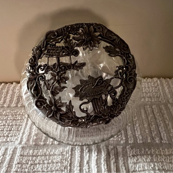 Vintage Rawcliffe Pewter 1998 & Glass bottom 🌹 - Picture 10 of 16